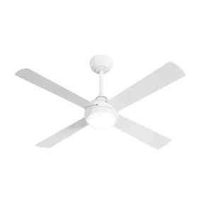 Vevare 52'' Ceiling Fan AC Motor With Light Remote Control Fans 4 Blades White