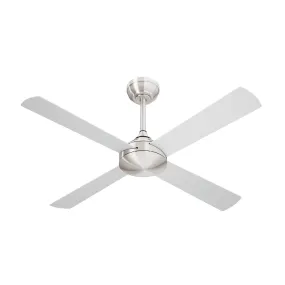 Vevare 52'' Ceiling Fan AC Motor with Remote Control Timer 4 Blades Fans Silver