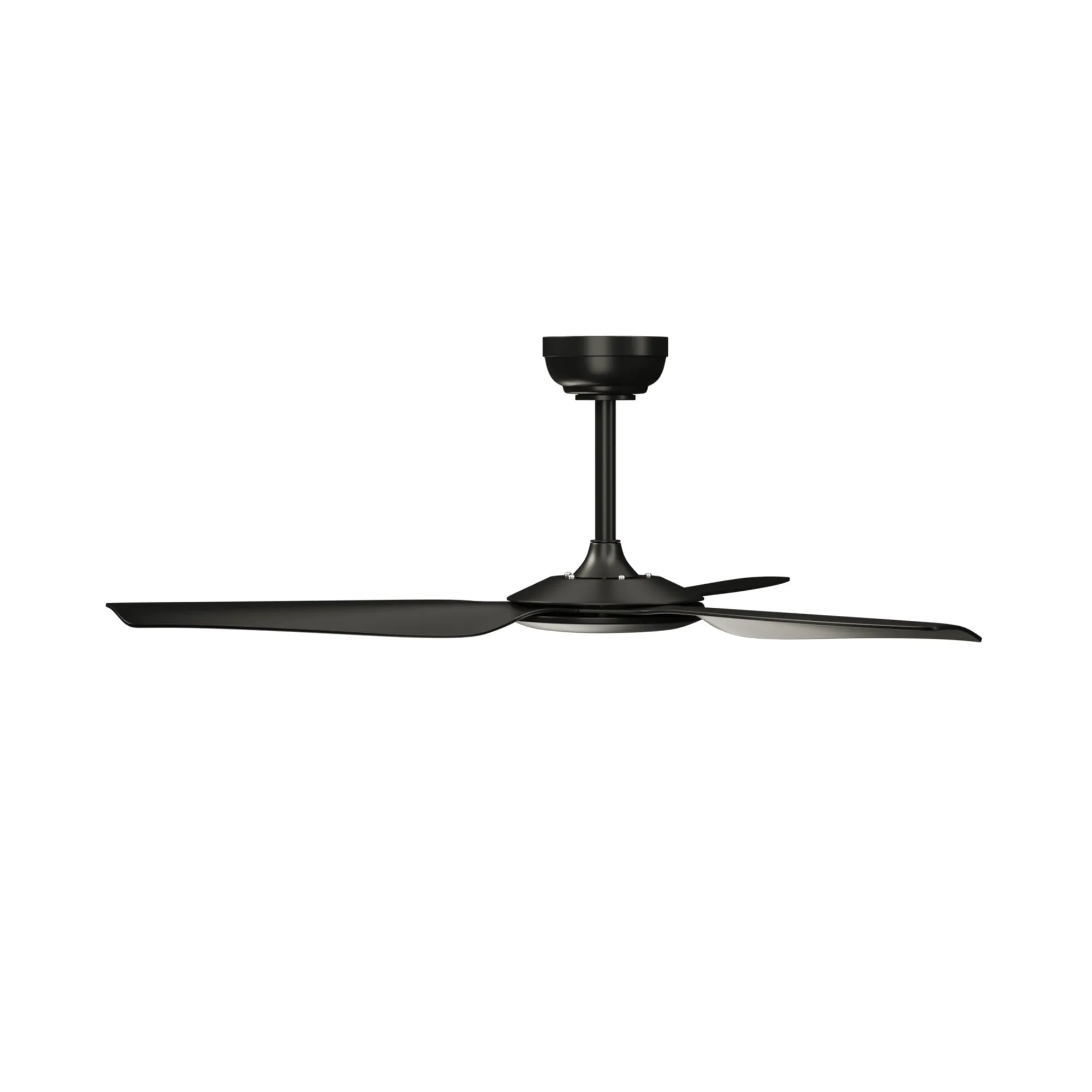 Vevare 52'' Ceiling Fan DC Motor 3 ABS Blades with Remote Control Timer Black