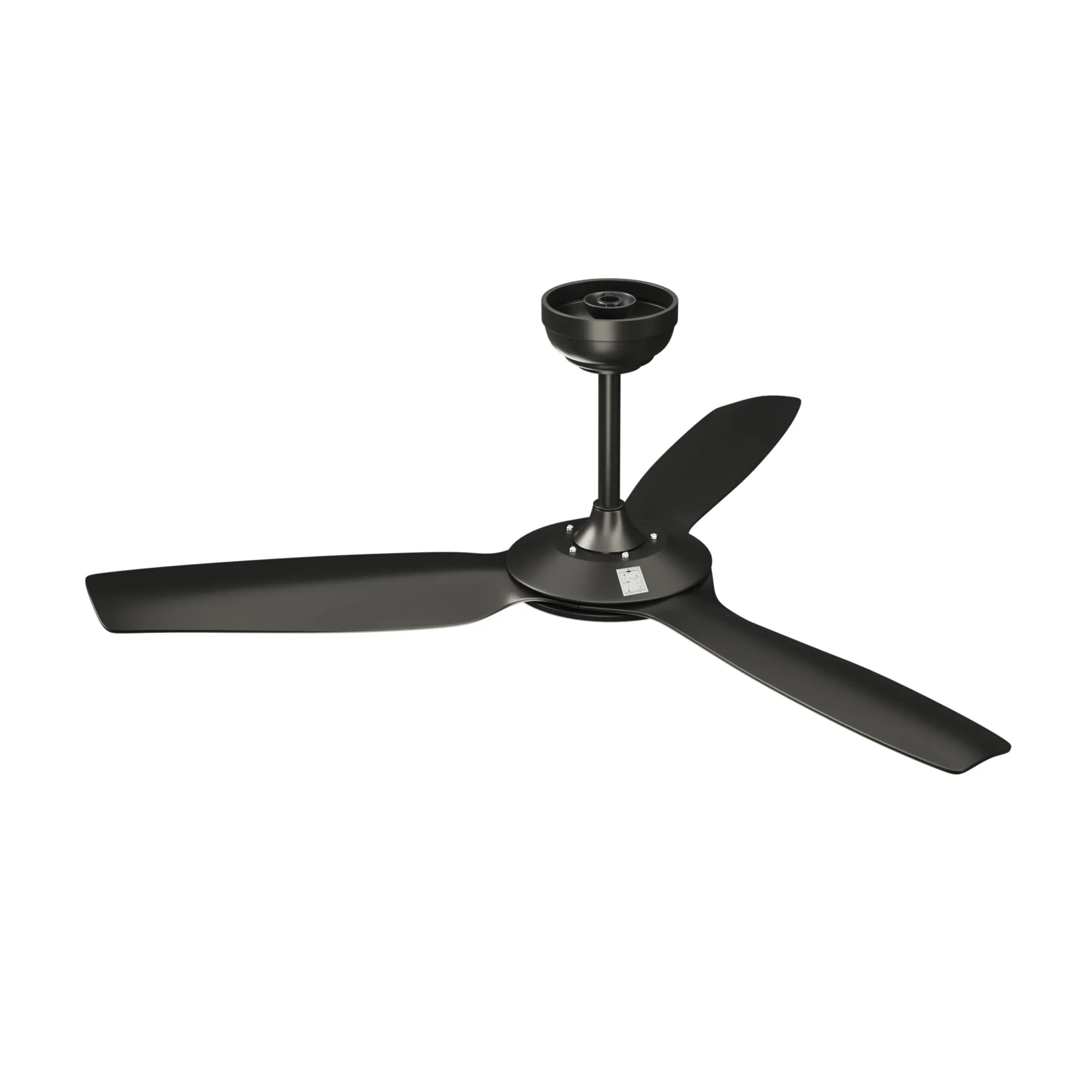 Vevare 52'' Ceiling Fan DC Motor 3 ABS Blades with Remote Control Timer Black