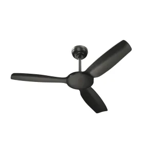 Vevare 52'' Ceiling Fan DC Motor 3 ABS Blades with Remote Control Timer Black