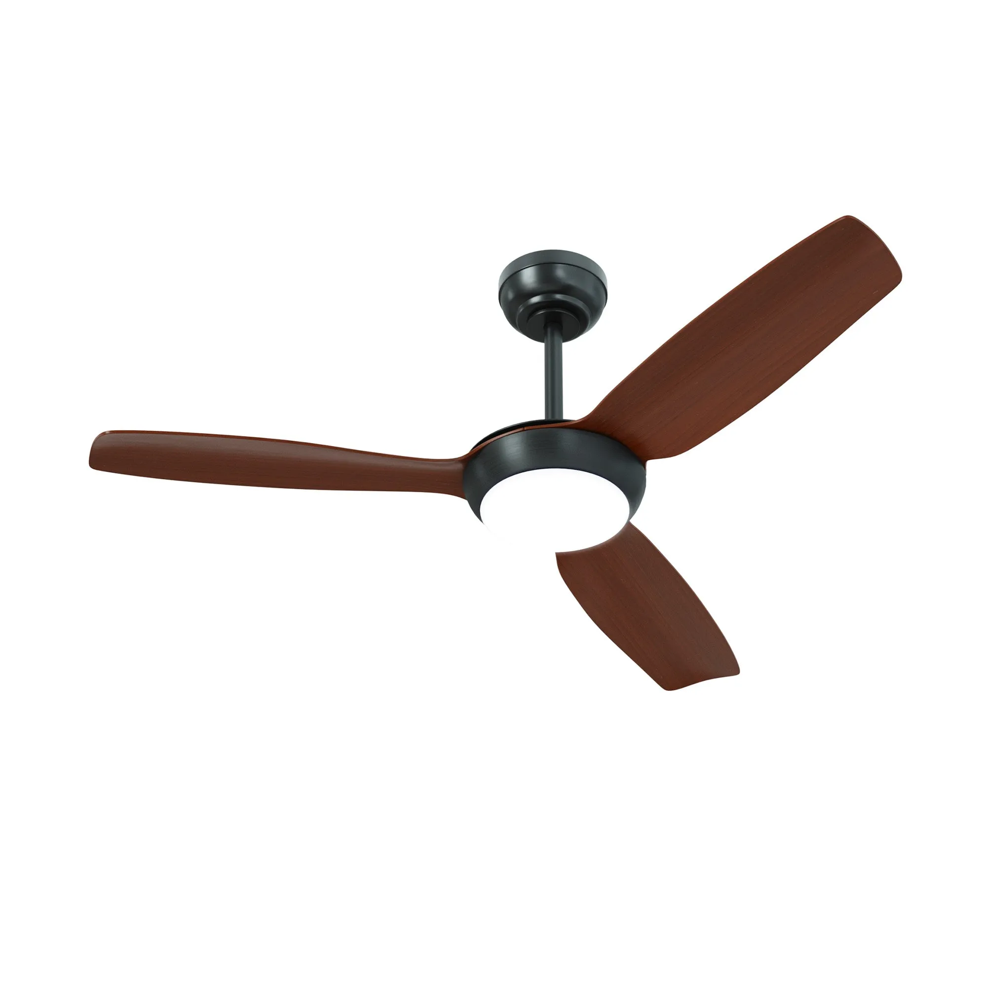 Vevare 52" Ceiling Fan DC Motor With Light Remote Control 5 Speed Fans Walnut