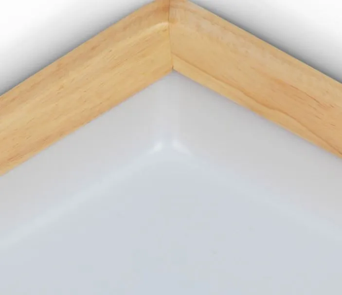 WALBRIDGE Wooden Square Ceiling Lamp