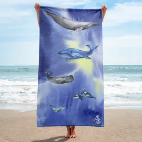 Whale Dreams Beach Towel