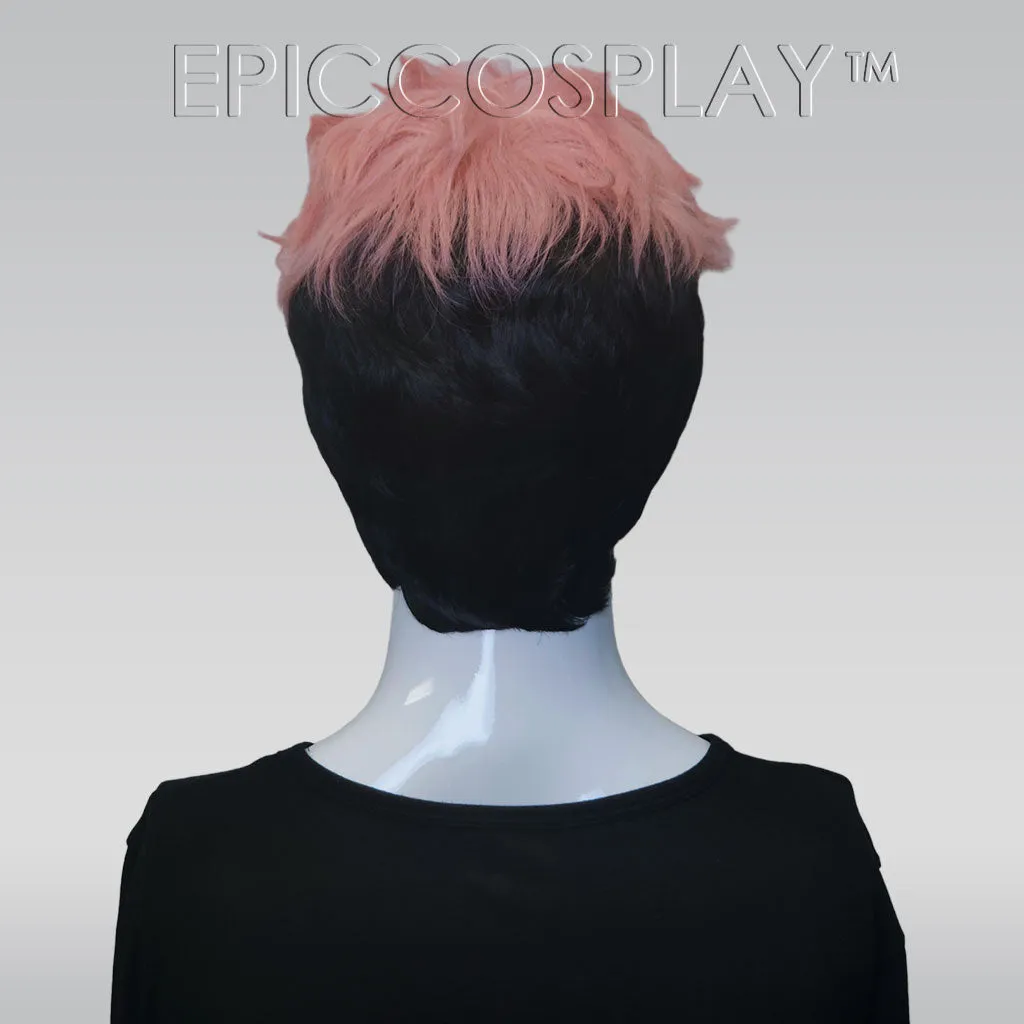 Yujie - Soft Pink to Black Uppercut Wig