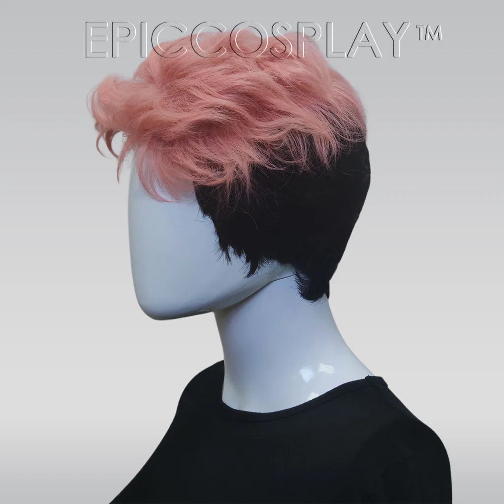 Yujie - Soft Pink to Black Uppercut Wig