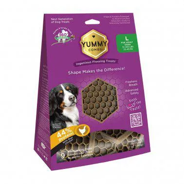 Yummy Combs Dental Treats for Large Adult Dogs